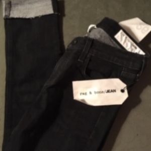 Rag & Bone Black Capri Jeans
